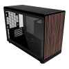 Lian Li A3-mATX Glass Edition Wood Micro Form Factor Gaming PC Case - Black