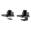 Neomounts NM-D775BLACKPLUS 10-49" Gas Spring Topfix 180°-Stop Desk Mount Single Monitor Arm - Black