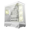 MSI MAG PANO 130R PZ ARGB Tempered Glass Mid Tower Gaming PC Case - White