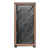 Antec Flux Wood Tempered Glass Mid Tower Gaming PC Case - Black