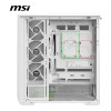 MSI MAG PANO 130R PZ ARGB Tempered Glass Mid Tower Gaming PC Case - White