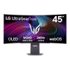 Refurbished - LG UltraGear 45GX90SA-B 45" Curved OLED WQHD 240Hz 0.03ms G-Sync Height Adjustable Gaming Monitor with webOS