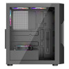 1st Player Trilobite T7-P-BK Tempered Glass Mid Tower Gaming Case - Black