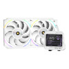 Valkyrie V240 240 ARGB LCD Fluid Dynamic Bearing All-in-One Liquid Cooler - White