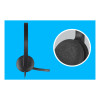 Logitech H340 Wired On-Ear Noise Cancelling Headset - Black
