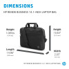 HP Renew Business 14.1" Notebook Carrying Laptop Bag - Black