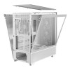 Antec Flux Wood Tempered Glass Mid Tower Gaming PC Case - White