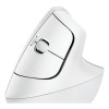Logitech Lift Vertical RF Wireless Bluetooth Optical 4000 DPI Ergonomic Mouse - White
