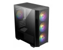 MSI MAG FORGE M100R ARGB MicroATX Tempered Glass Gaming PC Case - Black