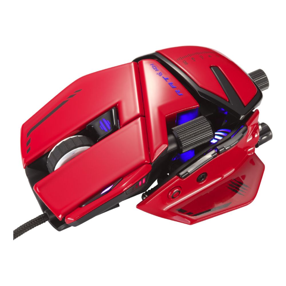Mad Catz R.A.T 8+ ADV Optical USB Mouse Red- MR06DCINRD000-0