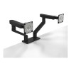New Open Box - Dell Monitor Adjustable Dual Arm Mount Stand for 2 LCD displays 19"-34" Max Load 10 KG - Black