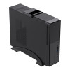 CiT S014C Slim Mini-Tower Micro-ATX Desktop PC Case with 300W Power Supply - Black