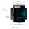 BenQ RD280UG 28.2" 4K Ultra HD IPS 120Hz 5ms USB-C Height Adjustable Monitor with Speakers