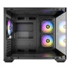 Antec CX600M ARGB Tempered Glass Mini Tower Gaming PC Case - Black