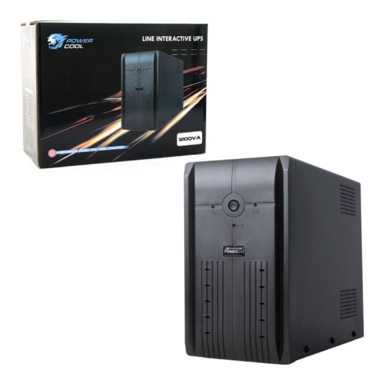 Powercool PC 1200VA 1.2kVA UPS with 720W capacity for uninterrupted power