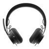 Logitech Zone Wireless UC Bluetooth On-Ear Headset with Active Noise Cancellation - Graphite