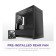 NZXT H3 Flow Tempered Glass Micro-ATX Gaming PC Case Black