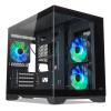 Tecware VXN Evo Micro-ATX Dual-Chamber Gaming PC Case - Black