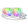 GAMDIAS AURA GL240 V2 White 240mm RGB All-in-One Liquid Cooler