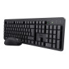 Trust TKM-360 Full-size Wireless Keyboard and Mouse Set - Black