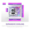 NZXT H9 Flow RGB+ (2025) Dual Chamber Mid Tower ATX Gaming PC Case - White