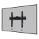 Neomounts WL30S-850BL14 40-75" Slim 3.3cm 50kg Lockable Fixed TV Wall Mount - Black