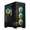 Gigabyte C500 Panoramic Stealth ATX Mid Tower Tempered Glass RGB Fusion Black PC Case