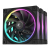 DeepCool FL12 120mm PWM PC Case Fan - Black 3 Pack