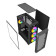 Vida Zephyr V2 Micro-ATX ARGB Tempered Glass Gaming PC Case - Black