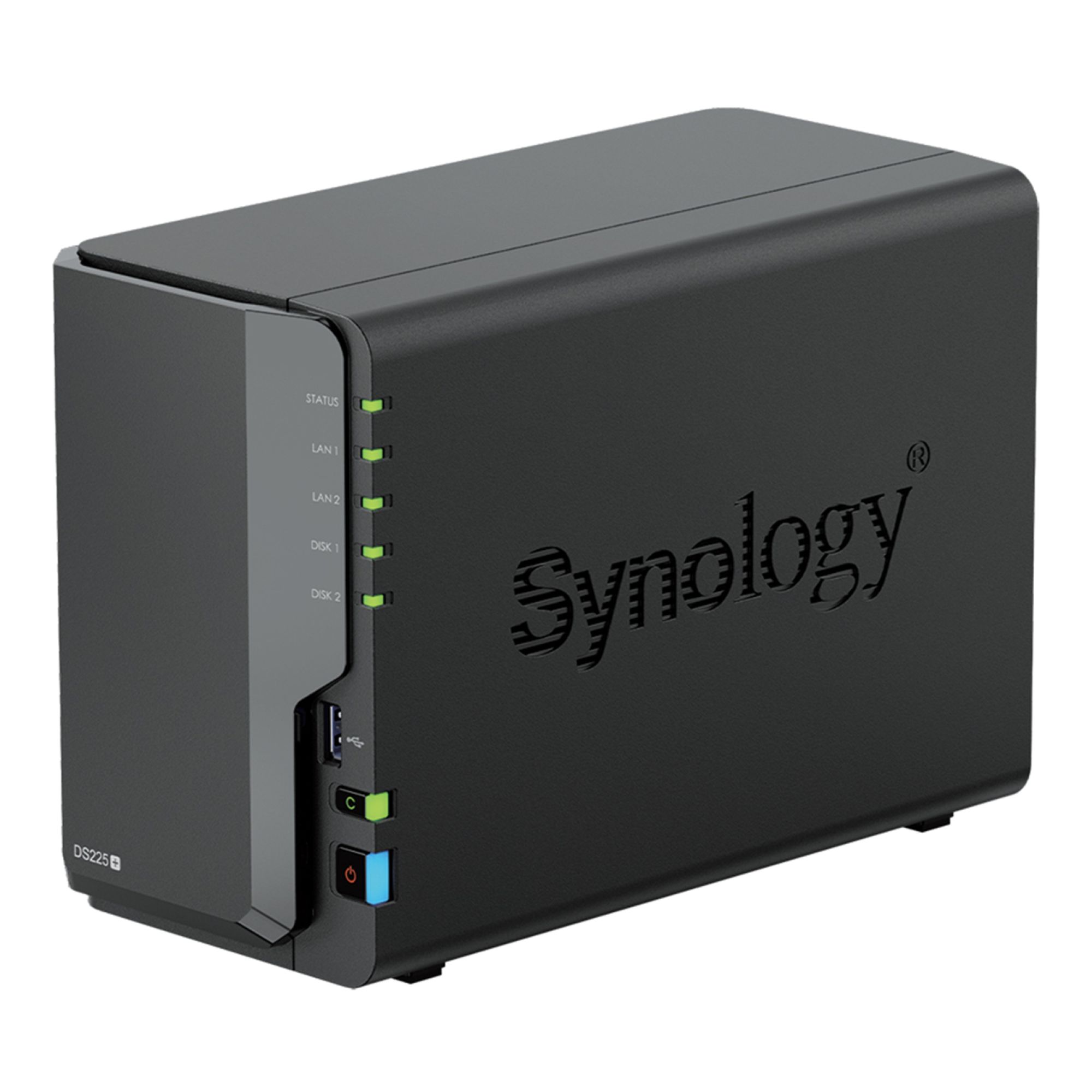 Synology DS225+ 2-Bay NAS Enclosure (2GB RAM) - Efficient Storage