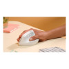 Logitech Lift Vertical RF Wireless Bluetooth Optical 4000 DPI Ergonomic Mouse - White