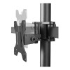 Neomounts FPMA-D550D3BLACK 10-27" Full Motion Desk Mount Clamp & Grommet Triple Monitor Arm - Black