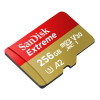 SanDisk Extreme 256GB UHS-I Class3 microSDXC Memory Card - Red