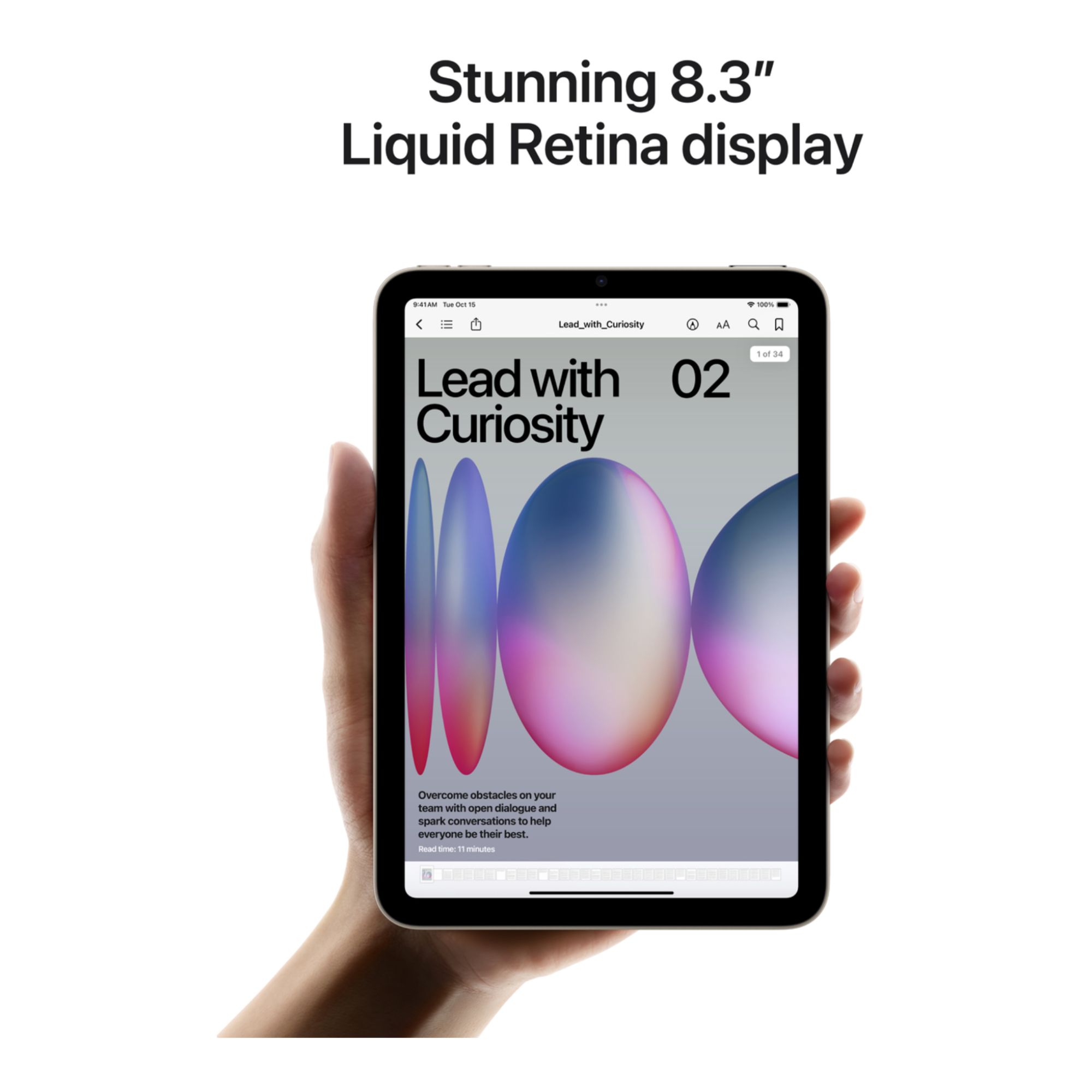 Apple iPad Mini 8.3 A17 Pro Wi-Fi Starlight