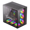 GameMax Infinity ATX RGB Tempered Glass Mid Tower Gaming PC Case - Black