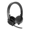 Logitech Zone Wireless UC Bluetooth On-Ear Headset with Active Noise Cancellation - Graphite