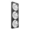 Refurbished NZXT F420 RGB Core 140mm Pc Case Fans Black Triple Pack