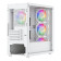 Vida Lucid Micro-ATX Tower Tempered Glass Gaming PC Case - White