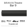 Sony BRAVIA Theatre Bar 9 HTA8000 7.0.2ch 13 Speakers AlO Soundbar