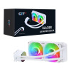 CiT Pro Glacier 240mm White ARGB Infinity 4-Pin PWM AIO Liquid Cooler