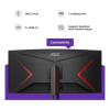 AOC G2 CU34XP/BK 34" Curved UltraWide Quad HD 180Hz 1ms Height Adjustable Gaming Monitor