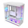 NZXT H9 Flow RGB+ (2025) Dual Chamber Mid Tower ATX Gaming PC Case - White