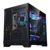 CiT Concept Black MATX Gaming Cube PC Case - Black