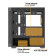 Vida Zephyr V2 Micro-ATX ARGB Tempered Glass Gaming PC Case - Black