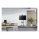 Neomounts FL50-550BL1 37-70" 50kg Height Adjustable Mobile TV Trolley Stand with Camera Shelf - Black