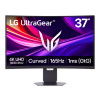 LG UltraGear 37G800A-B 37" UHD 4K 165Hz 1ms Freesync Premium Pro USB-C Height Adjustable Curved Gaming Monitor