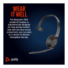 Poly Blackwire 5210 Monaural USB-C USB-A 3.5mm Wired Headset