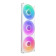 NZXT F420 RGB Core 140mm Pc Case Fans White Triple Pack