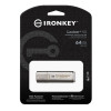 Kingston Technology IronKey Locker+ 50 USB flash drive 64GB USB 3.2 Flash Drive - Silver