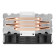 Antec A400i Neon RGB Chipset Air cooler 12 cm Copper - Black